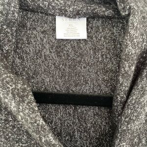 Serra one button drape cardigan.  Dark gray heathered Size XL NWOT